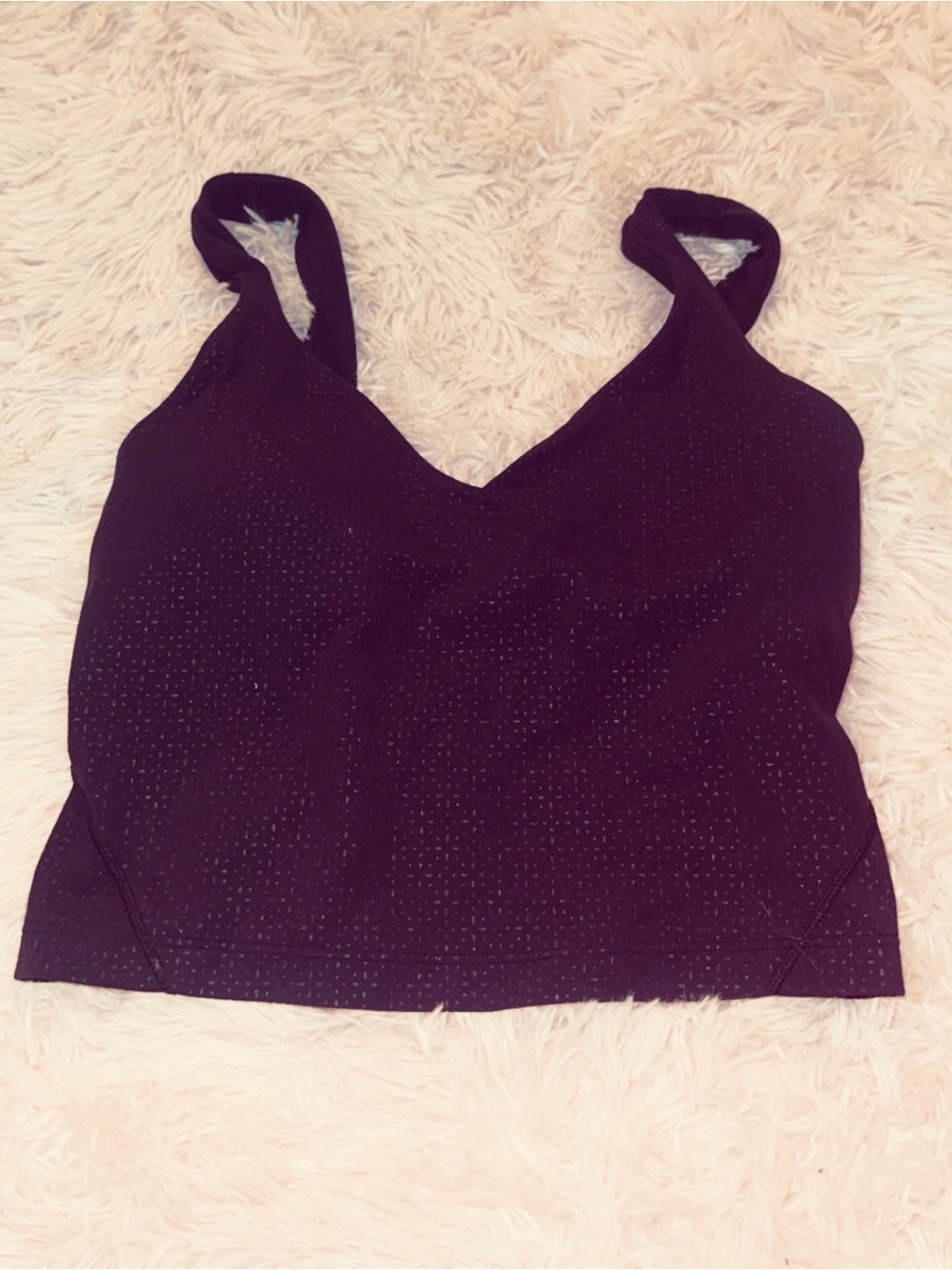 lululemon athletica Black Sparkle V-Neck Tank